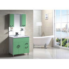 Meubles de salle de bains en PVC blanc vert (9032)